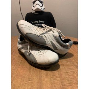 ECCO Mens GORE TEX Golf Shoes White Gray EU 43 US 9.5 UK 9.5 39404